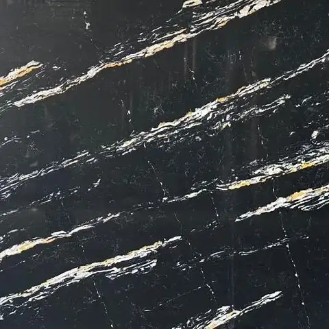 Sophia Gold Black Quartz slab